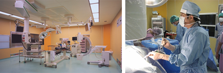 手术室内环境及相应是设备/实际手术操作画面